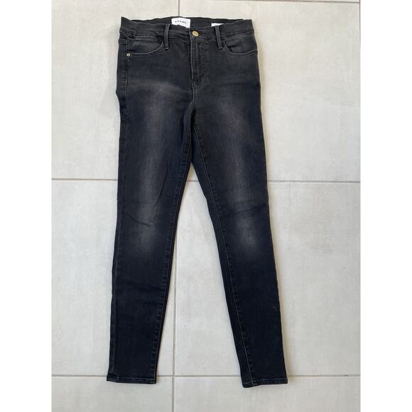 FRAME Denim - Frame Jeans Denim Le High Waist Skinny Distressed
